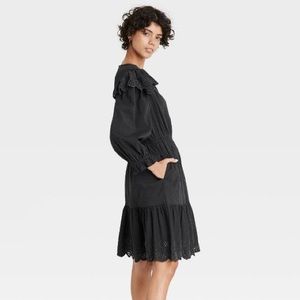 NWOT Universal Thread Ruffle Long Sleeve Dress L